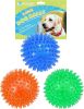 3 Pack 2.5' Squeaky Dog Toy Balls, Floating Pool Balls, Spiky Dog Balls Water Toys, Durable Interactive Fetch Toys for Puppy