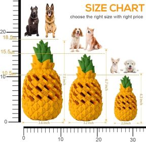 Dog Toy for Aggressive Chewers Large Breeds, Indestructible Dog Teeth Clean, Pineapple Tough Treat Dispensing Toys for Large Dogs (Giant)