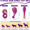 Dog Chew Toys for Aggressive Chewers 3 Pack, Indestructible Dog Toy to Keep Them Busy, Tough Dog Toys for Aggressive Chewers for Small
