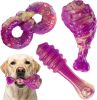 Dog Chew Toys for Aggressive Chewers 3 Pack, Indestructible Dog Toy to Keep Them Busy, Tough Dog Toys for Aggressive Chewers for Small