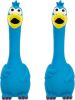 2 Pcs Horse Toys 11 Inches Latex Squeaky Rubber Chicken Dog Toy Reduce Separation Anxiety Screaming Fetch Chicken Toy Turkey Balls for Horse Pet(Blue)
