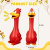 1 Pcs Horse Toys Latex Squeaky Squeeze Chicken Squeak Turkey Balls for Play Fake Screaming Chicken Toys for Horses Soccer Ball for Reduce Separation A