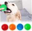 petizer 3-Pack 3.5' Squeaky Dog Toy Balls, Floating Dog Pool Balls, Spiky Dog Balls Water Toys, Durable Interactive Fetch Toys for Puppy