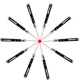 650nm Red Laser Pointer Pen Light Visible Single Beam AAA Lazer Torch 10PCS 9900 Miles Mini Small Teaching Pen Light Pet Toys (Option: Red)