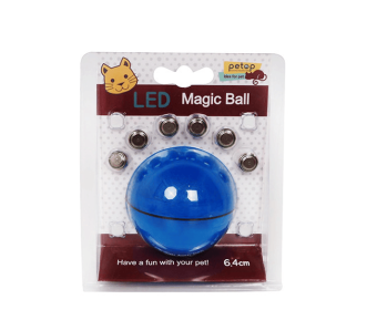LED Laser Electronic Rolling Pet Funny Cat Toy Ball (Option: Blue)