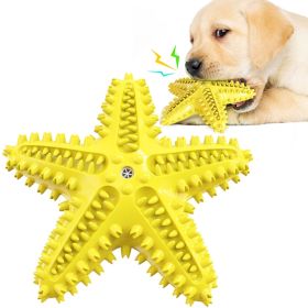 sDog Toy Molar Stick Leaking Food Dog Toothbrush (Color: Yellow, Type: Pet Toys)
